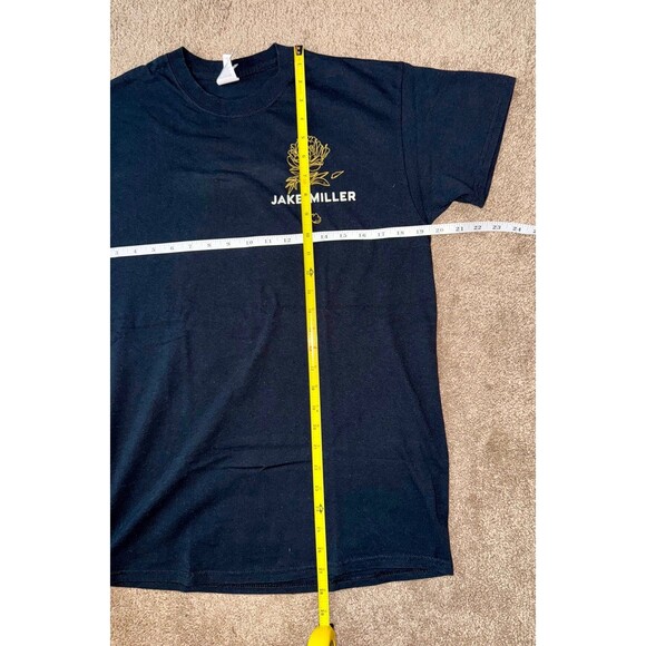 Jake Miller Hit and Run Tour MMXVIII Black Rose Graphic Tee - Unisex Medium - Picture 4 of 10